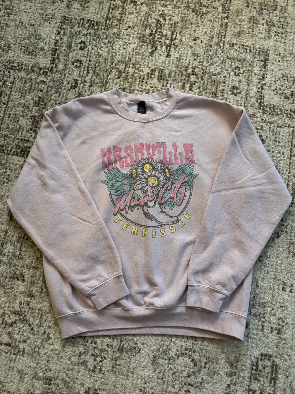 Nashville Music City Tennessee Graphic Sweatshirt